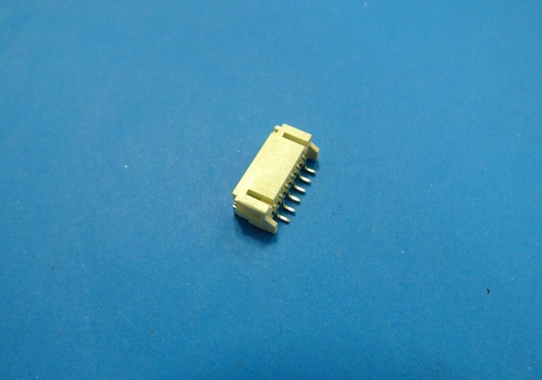 6 Poles SMT Side Entry 2.0mm Pitch PCB Header Connector Single Row Header Yellow