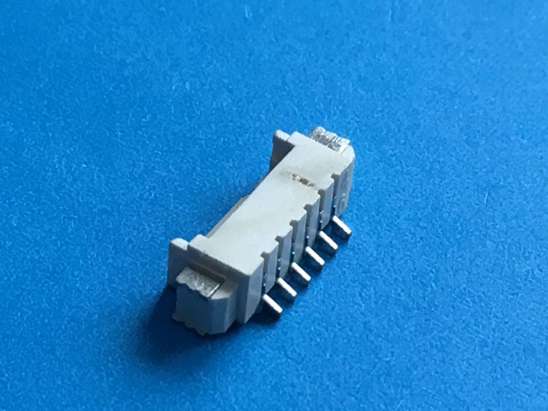 Tin Plated PCB SMT Right Angle Type Header Connector 1.25mm Pitch PA66 Housing
